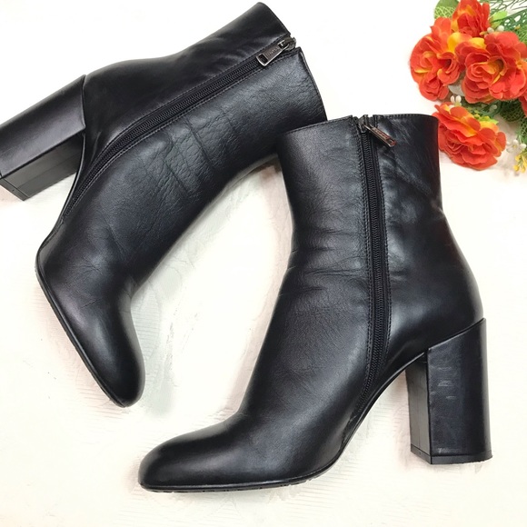 TIFFI BY DANIELE DENTICI BLACK LEATHER BOOTS SZ - Picture 10 of 14